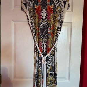 Versace Collection Multicolor Midi Dress